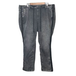 Torrid Plus Size Dark Gray Denim Pull-On Boyfriend‎ Jeans Casual Comfort 3X